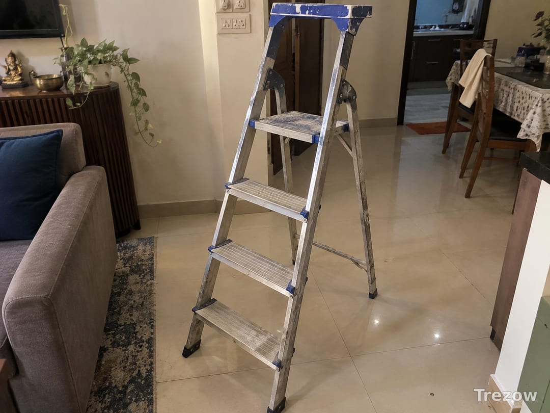 Aluminium step ladder, 4 steps