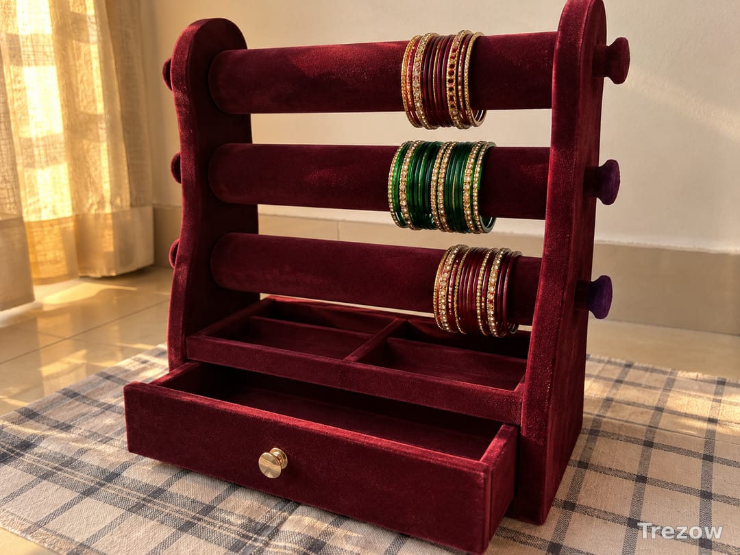 Bangle stand with storage drawer
