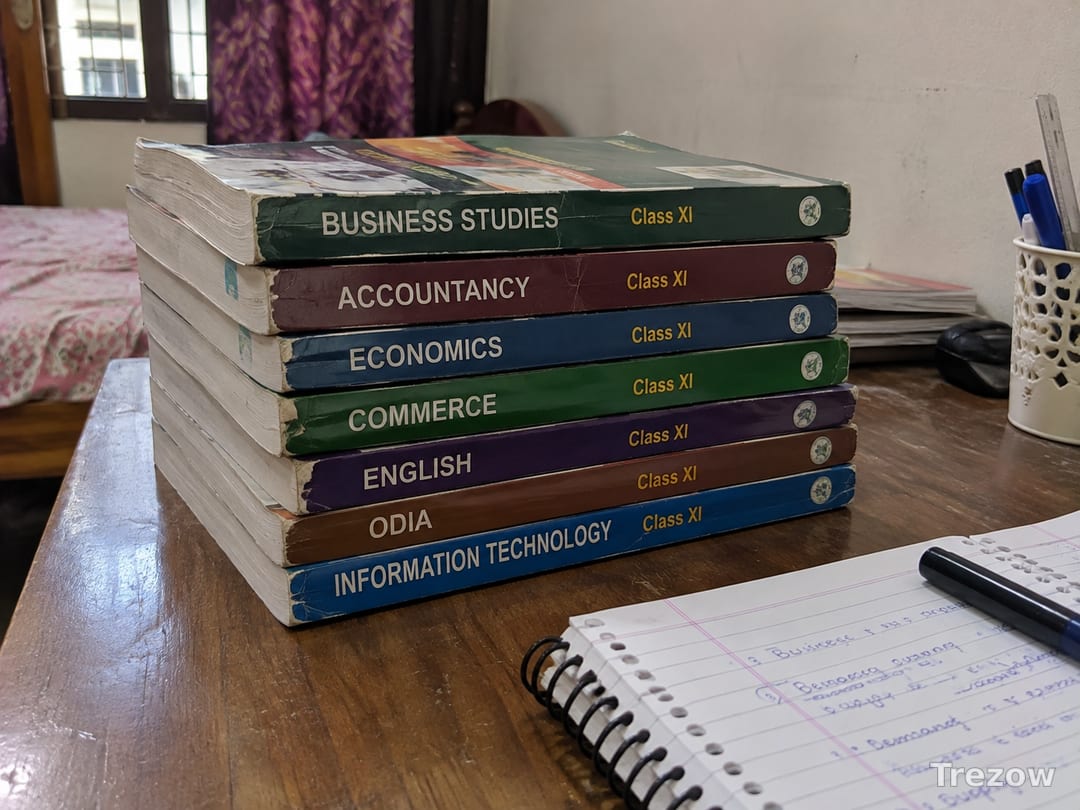 Class 11 commerce books (CHSE), set of 7
