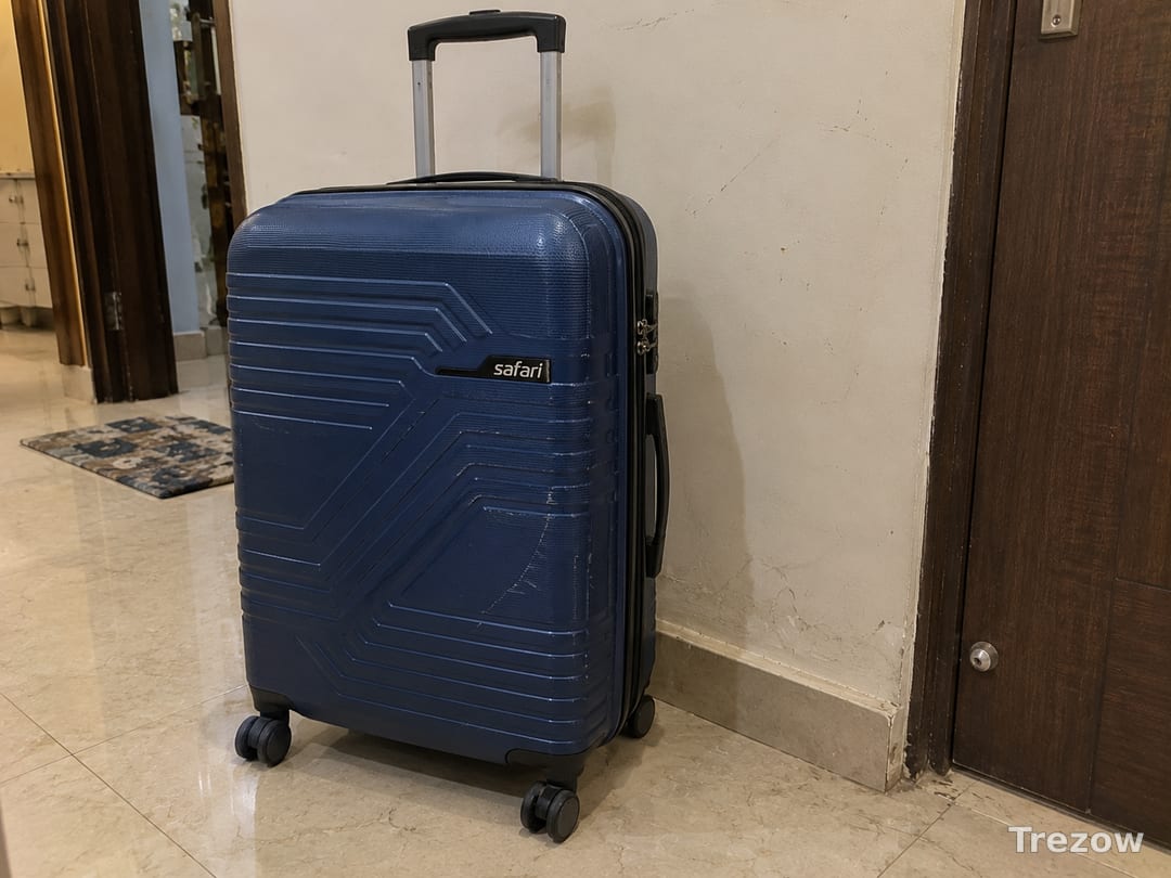 Safari hard-shell trolley bag, navy