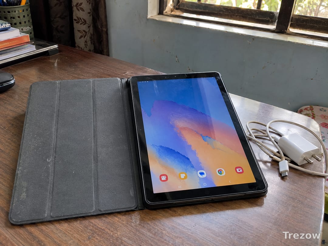Samsung Galaxy Tab with flip cover