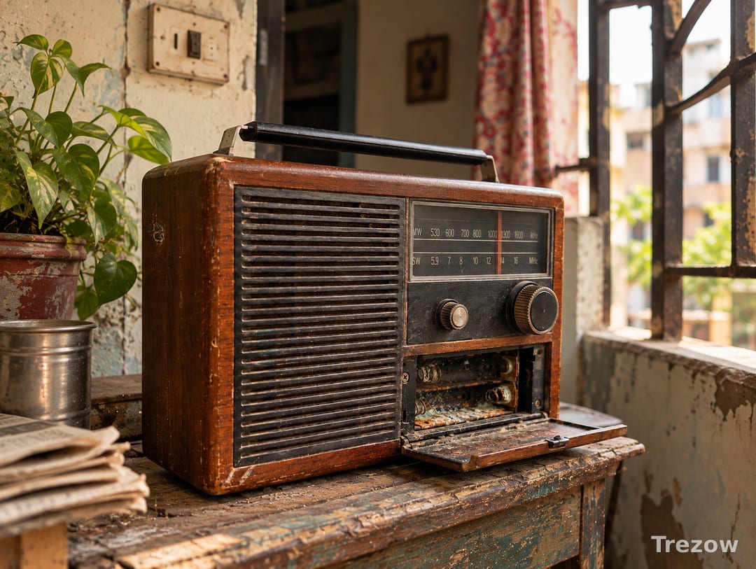 Vintage transistor radio, no power