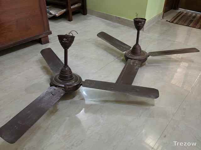 Bajaj ceiling fans, pair