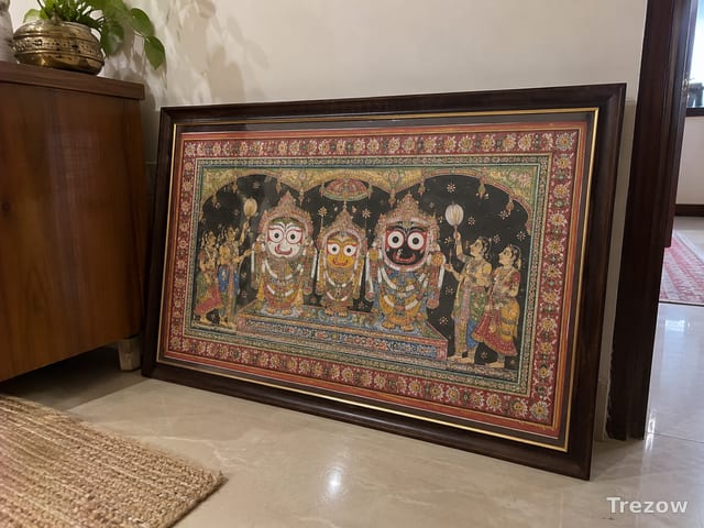 Framed pattachitra of Lord Jagannath