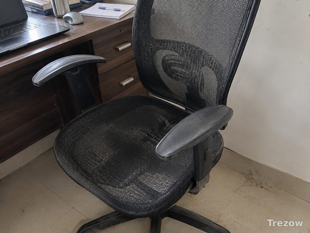 Mesh office chair with lumbar support