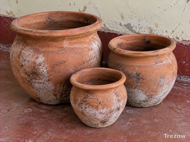 Terracotta plant pots, set of 3