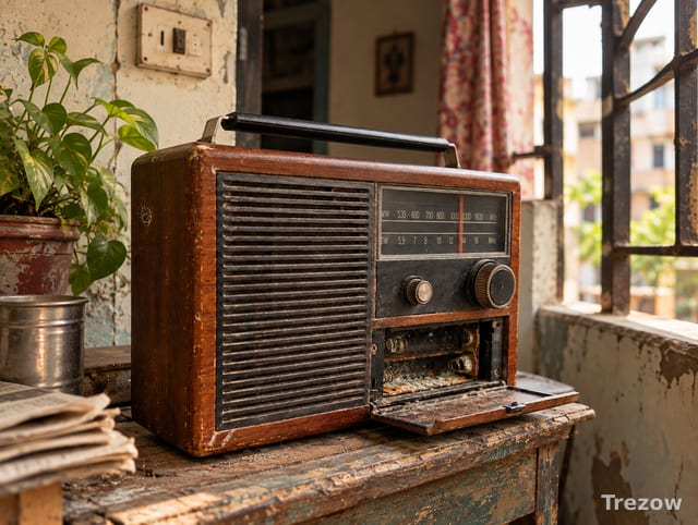 Vintage transistor radio, no power